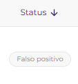 Status falso positivo após confirmação